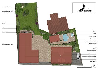 Návrh zahrady se zahradní kuchyní