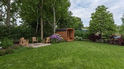 Návrh zahrady u lesa