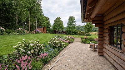 Návrh zahrady u lesa